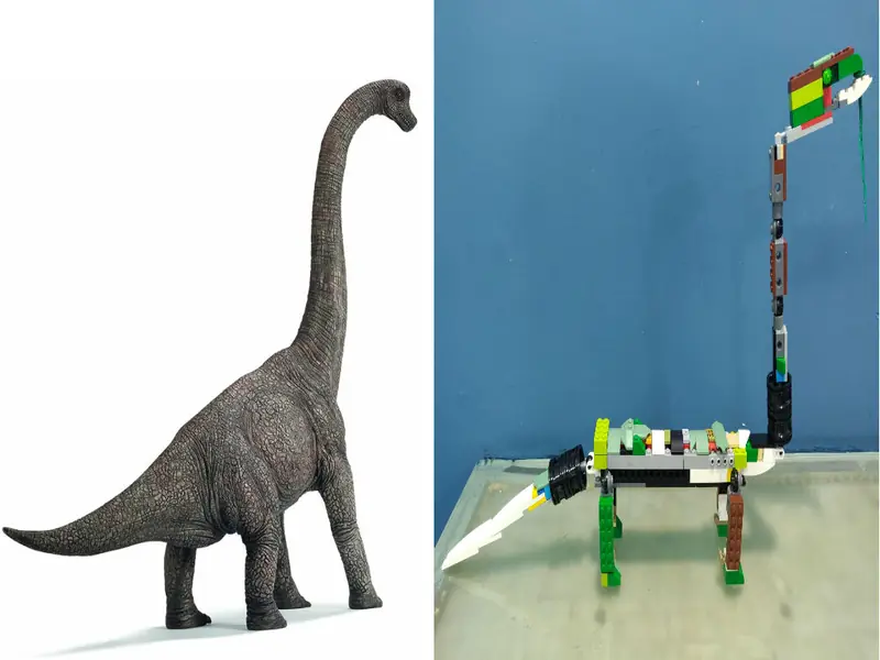 Lego Brachiosaurus built by Dhairya