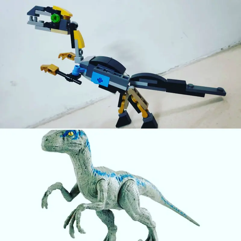 Lego Velociraptor Blue built by Dhairya