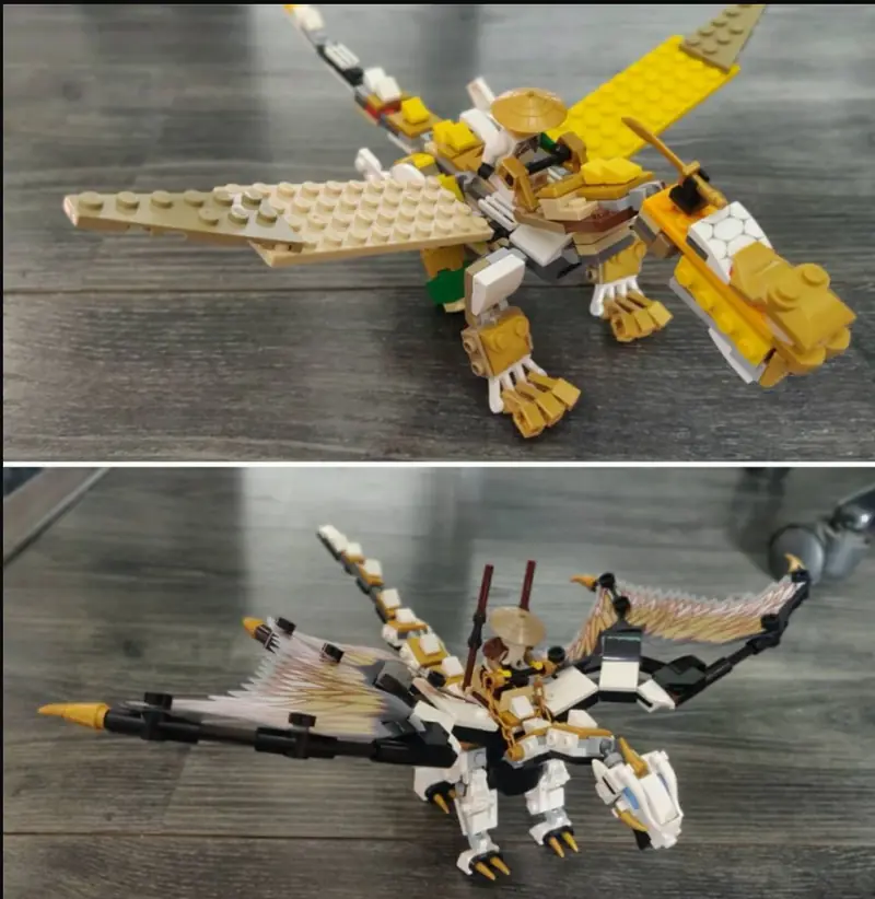 Lego golden dragon