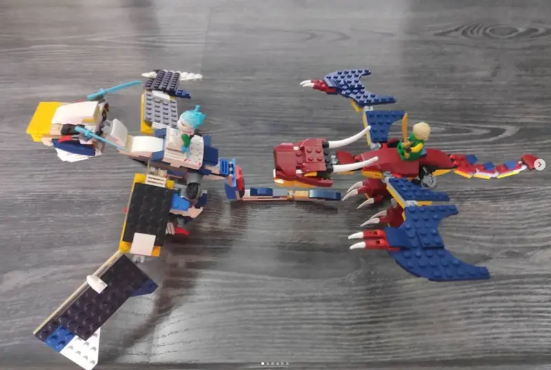 Lego Ninjago-style dragon