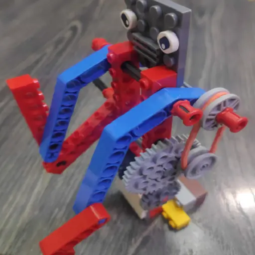 Motorised Lego punching robot